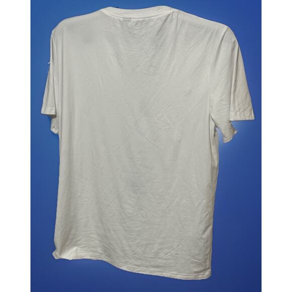 Time Grunge Punk Men Cross Skeleton Graphic Tee White Size Small - Picture 2 of 4